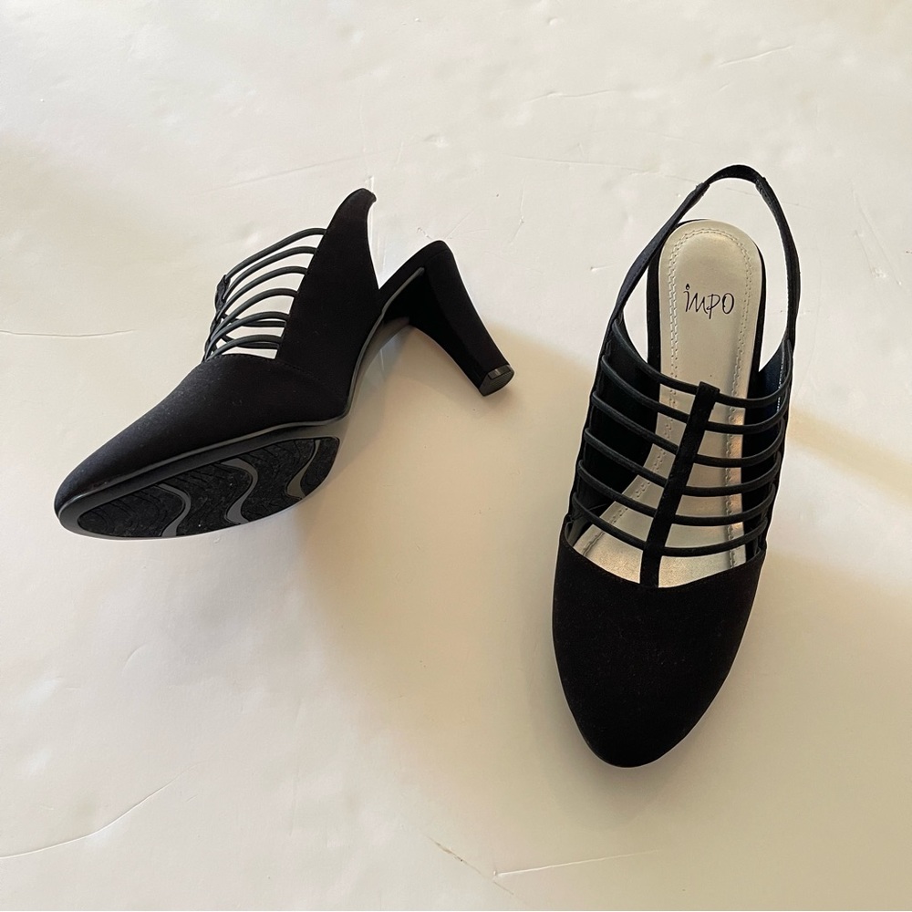 Black Textile Upper Strappy Women’s Sandals